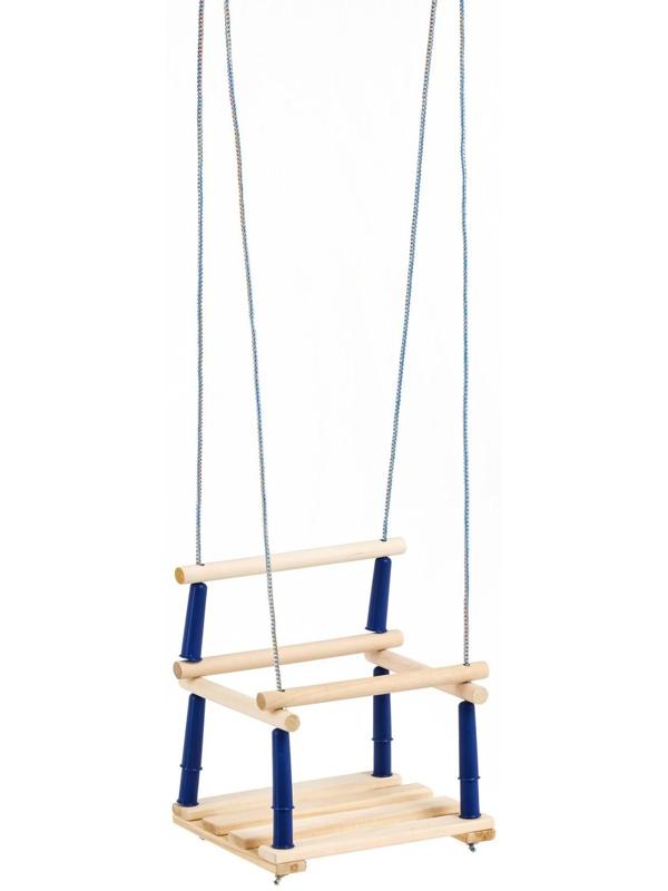 Качели подвесные, деревянные, сиденье 33×22см, МИКС