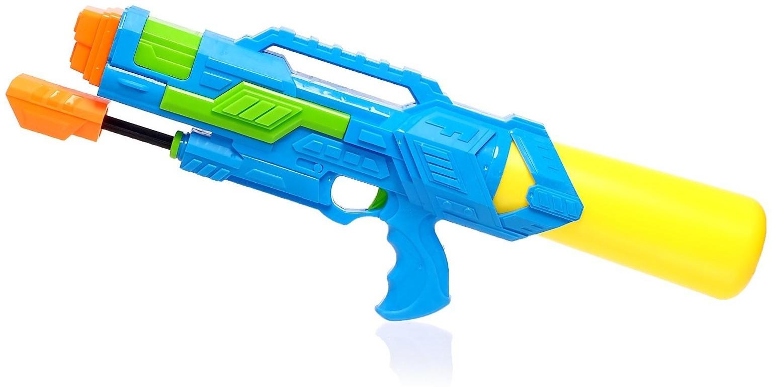 Водный пистолет «Рейнджер», с накачкой, 60 см, цвета МИКС, уценка (скол на ручке)