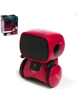 Робот интерактивный «Милый робот», световые и звуковые эффекты, русская озвучка, цвет красный