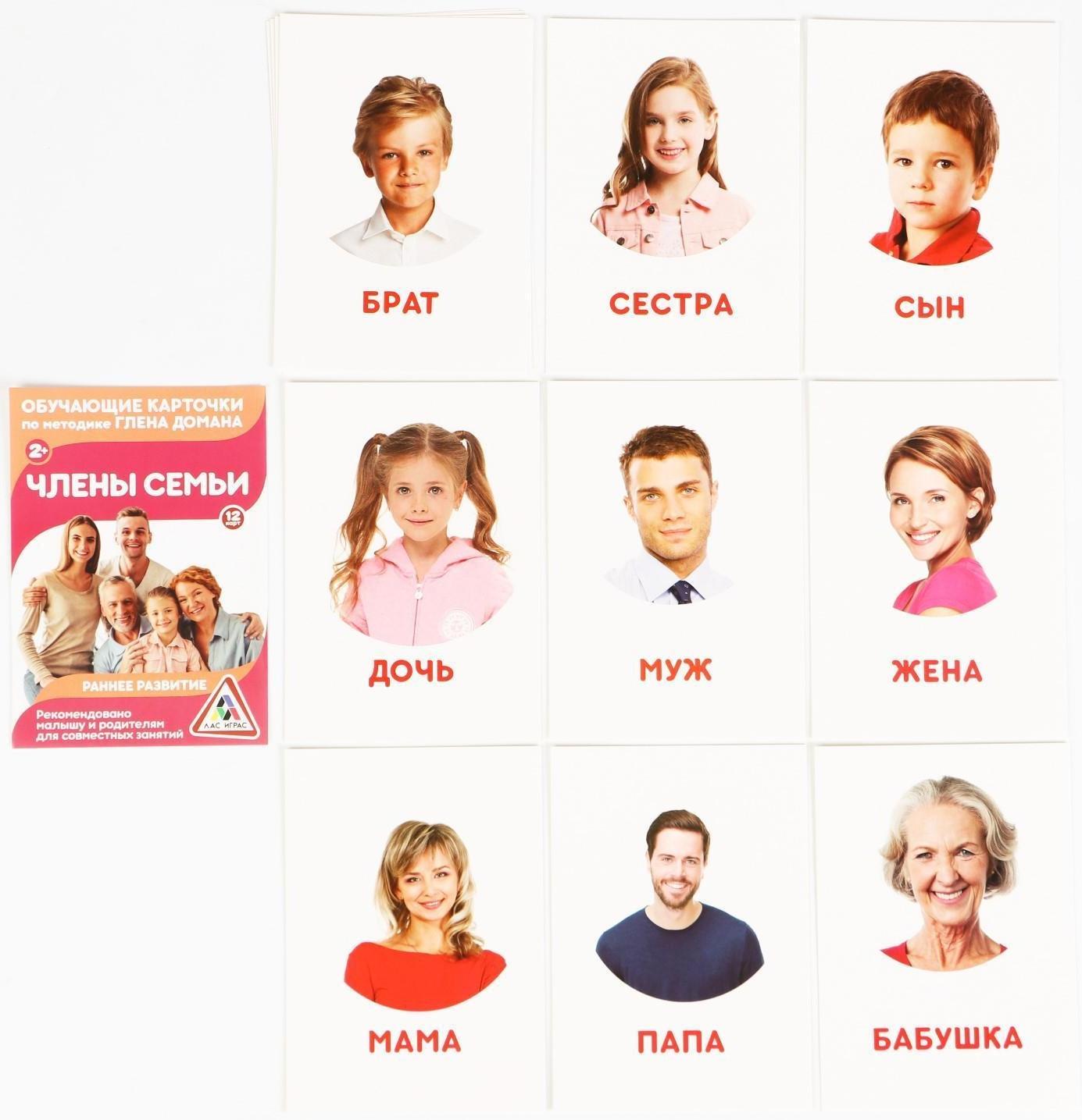 Обучающие карточки по методике Г. Домана «Расширяем кругозор», 10 штук, А6, 2+