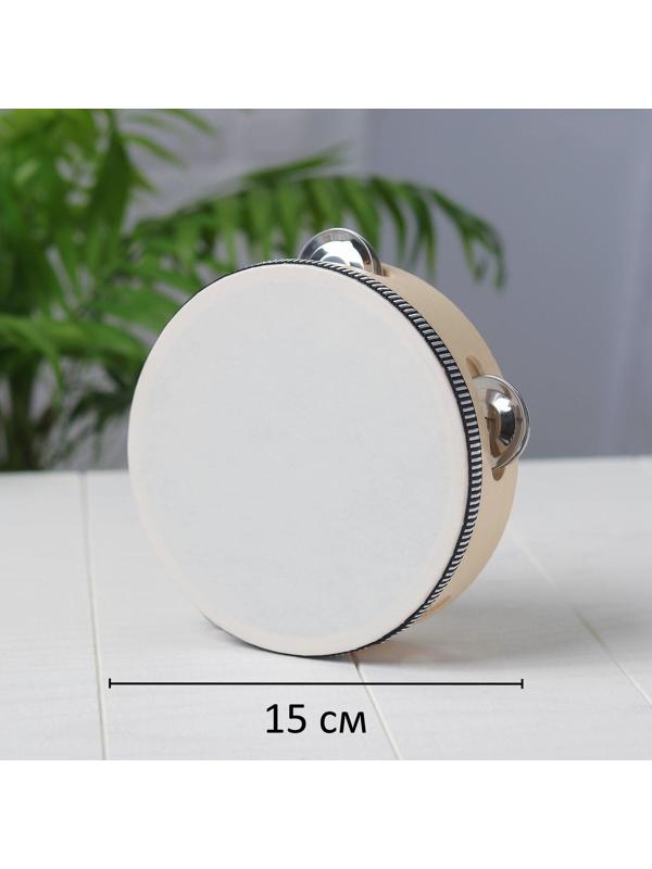 Бубен «Классика» 8 тарелок, 15×15×4,5 см