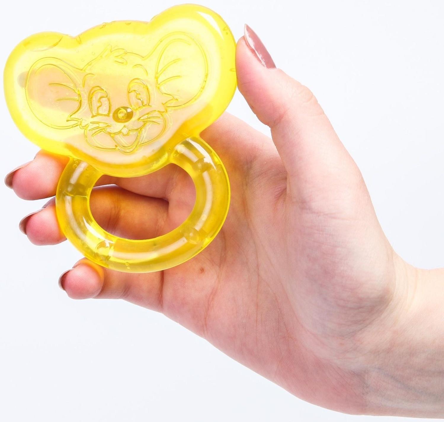 Прорезыватель охлаждающий «Мышонок», цвет МИКС