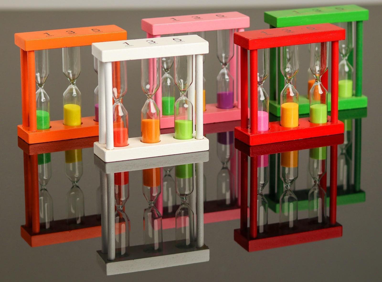 Песочные часы «Изучаем время» 3 × 9 × 9 см