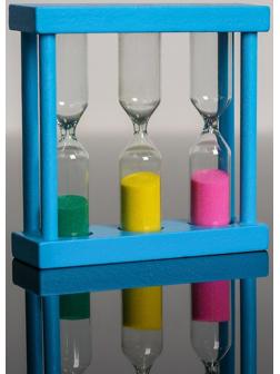 Песочные часы «Изучаем время» 3 × 9 × 9 см