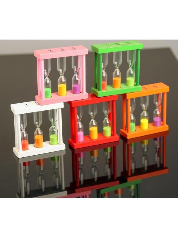 Песочные часы «Изучаем время» 3 × 9 × 9 см