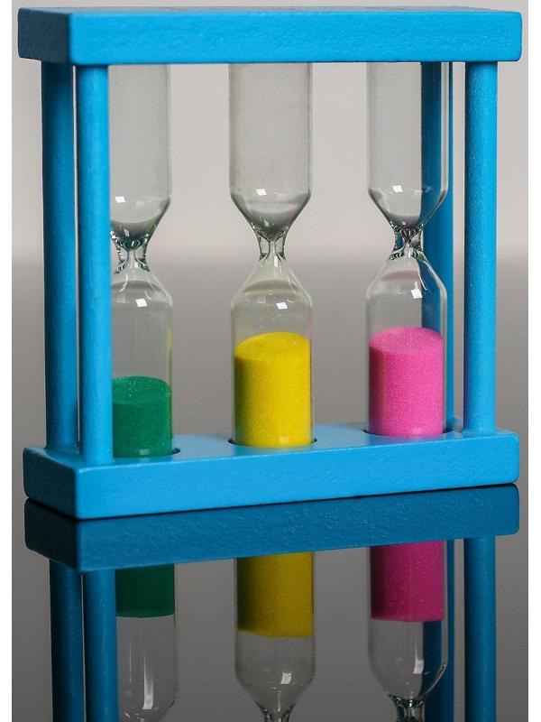 Песочные часы «Изучаем время» 3 × 9 × 9 см