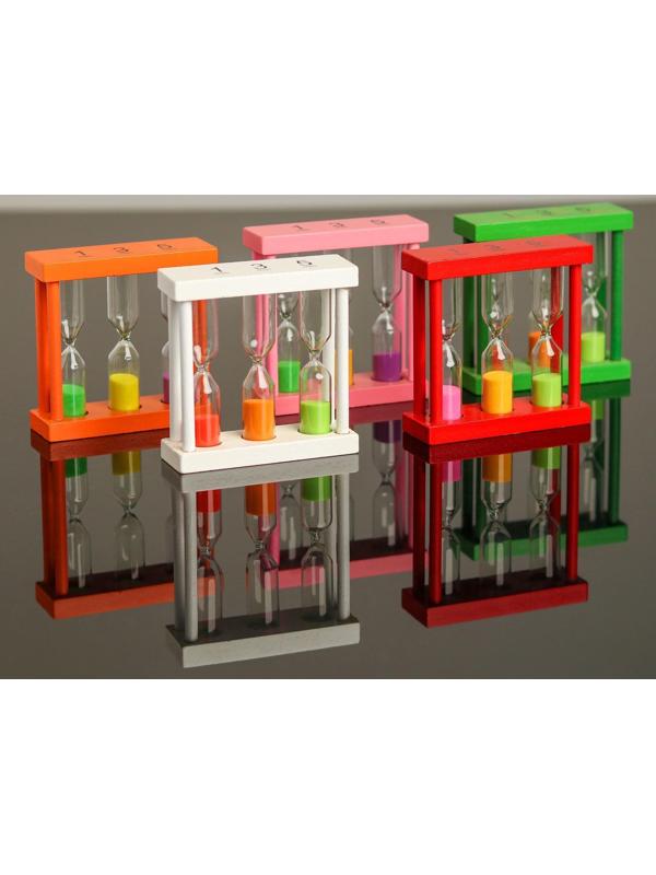 Песочные часы «Изучаем время» 3 × 9 × 9 см