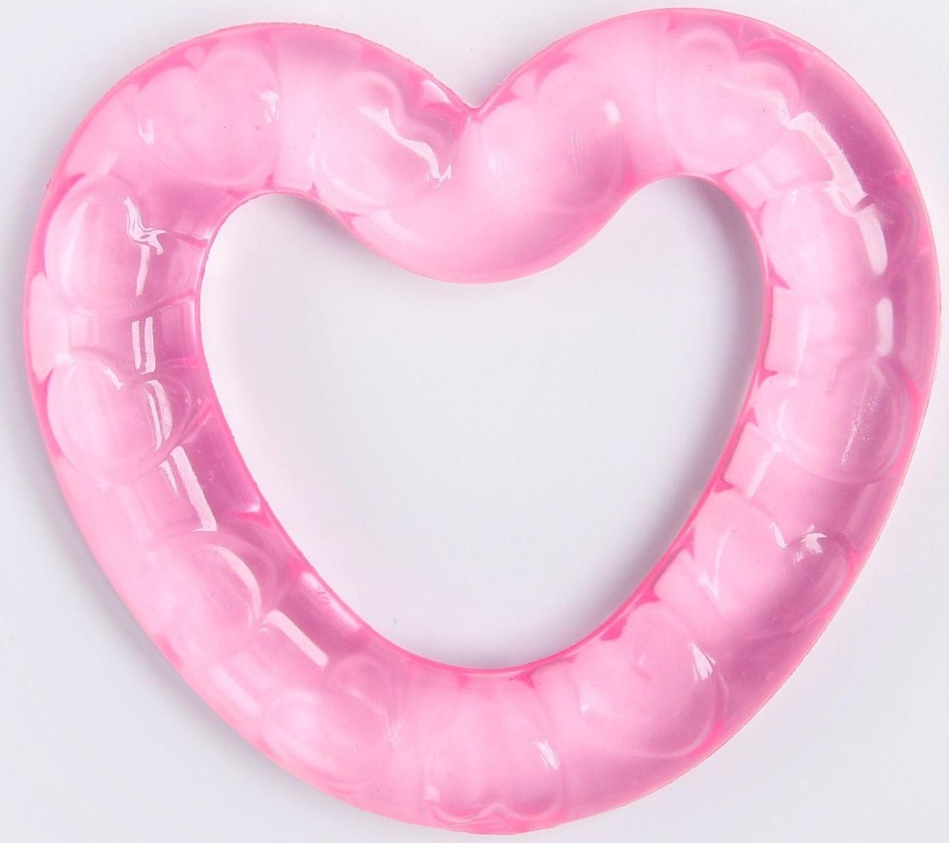 Прорезыватель охлаждающий «Сердечко», цвет МИКС