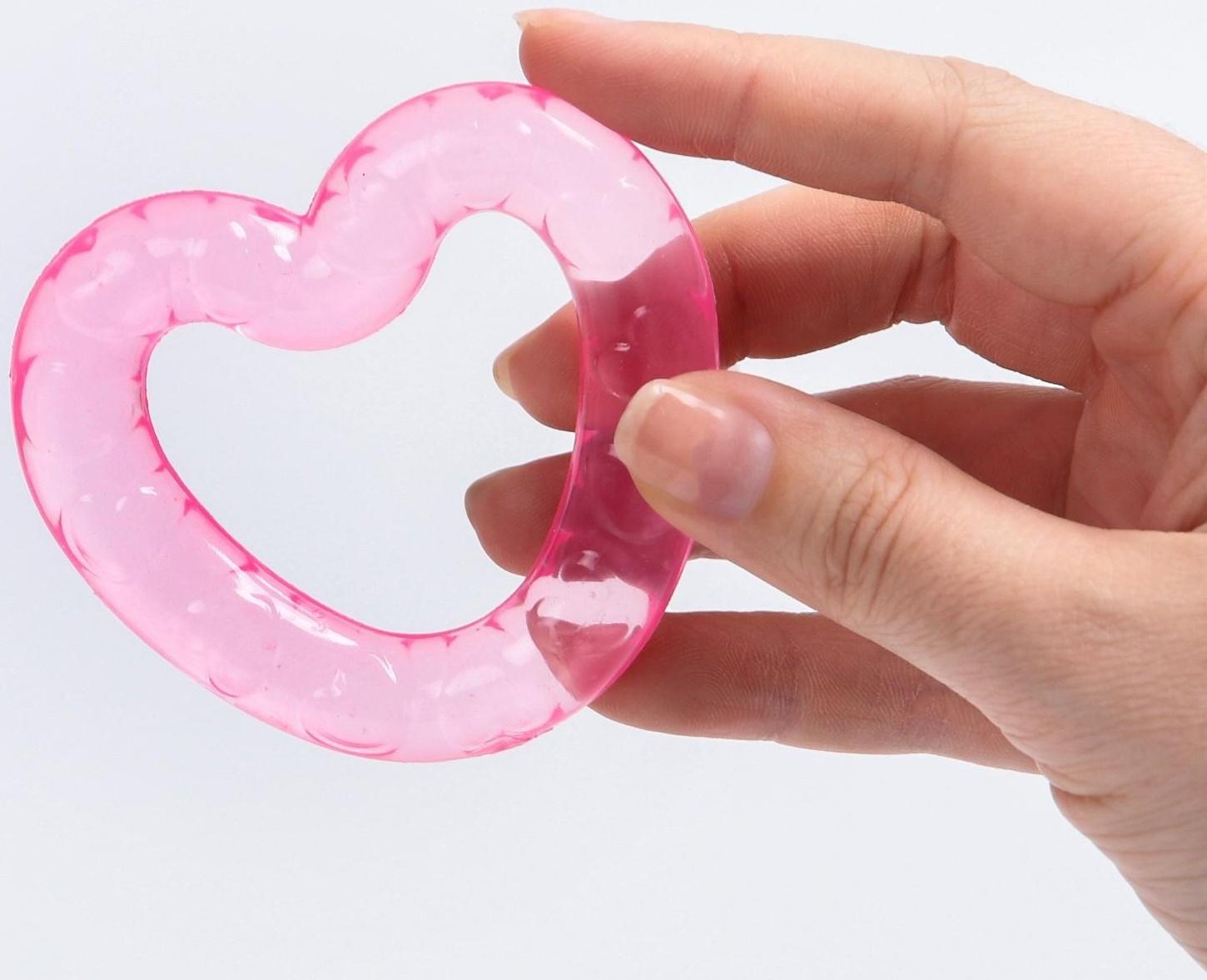 Прорезыватель охлаждающий «Сердечко», цвет МИКС