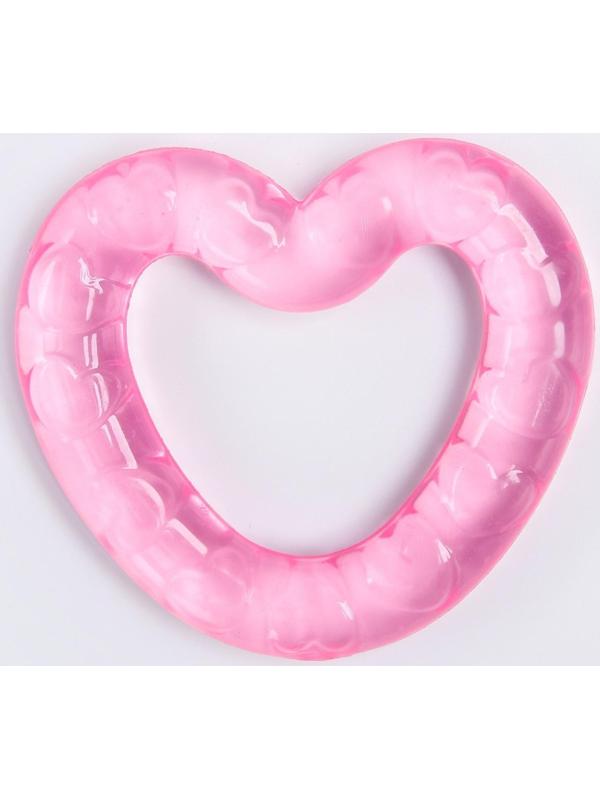 Прорезыватель охлаждающий «Сердечко», цвет МИКС