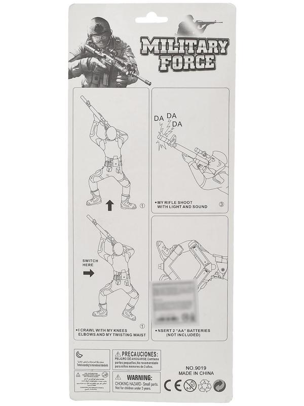 Фигурка солдатика «Пехотинец», ползает, световые и звуковые эффекты, МИКС