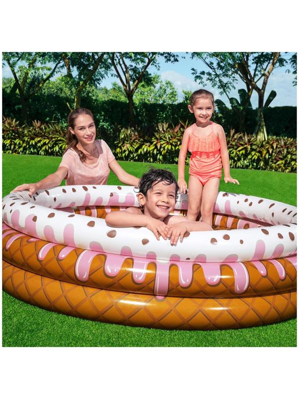 Бассейн надувной Sundae Funday, 160 x 160 х 38 см, 51144 Bestway