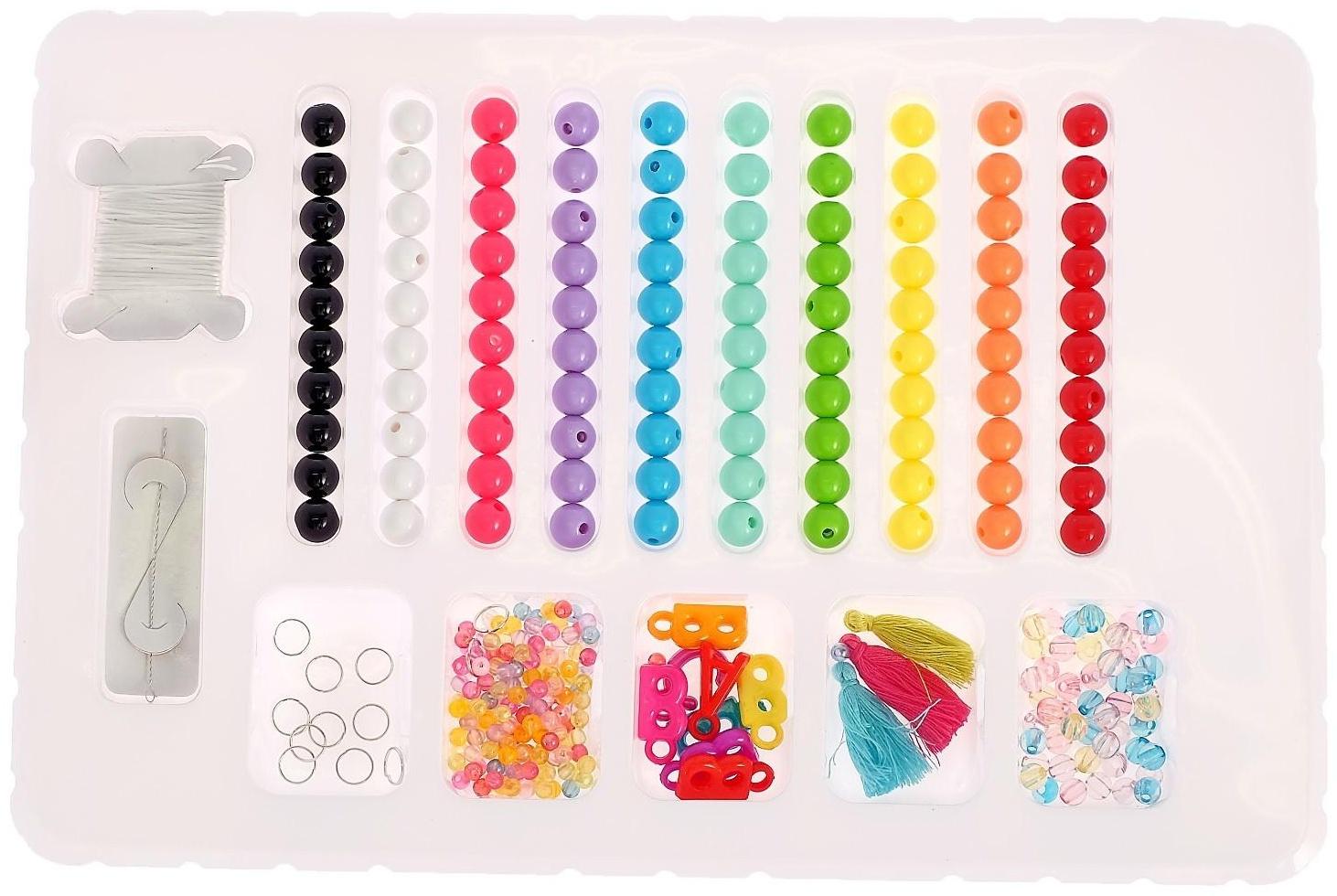 Набор для творчества «Создаём яркие браслеты» с цифрами, кисточками