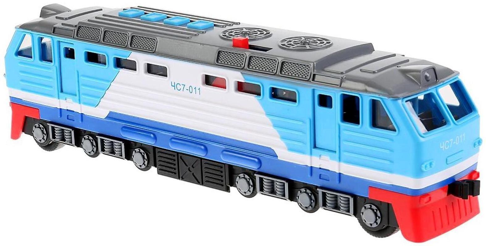 Локомотив, световые и звуковые эффекты, открываются двери, 4 кнопки, 30 см