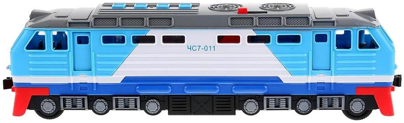 Локомотив, световые и звуковые эффекты, открываются двери, 4 кнопки, 30 см