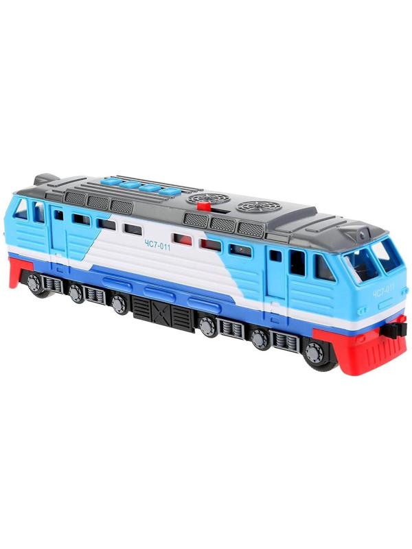 Локомотив, световые и звуковые эффекты, открываются двери, 4 кнопки, 30 см