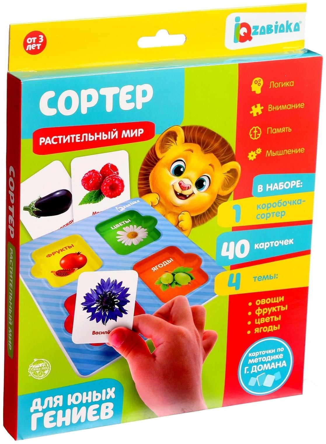 Сортер «Растительный мир» с карточками Домана