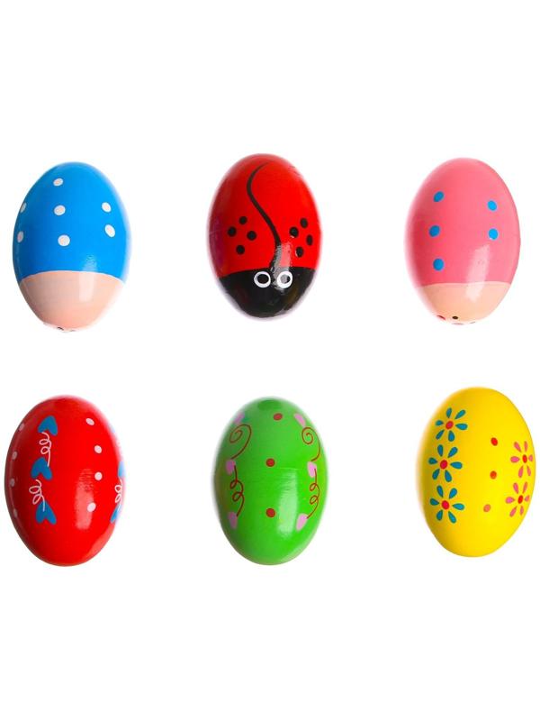 Маракас «Яйцо» 4,5×4,5×7 см МИКС