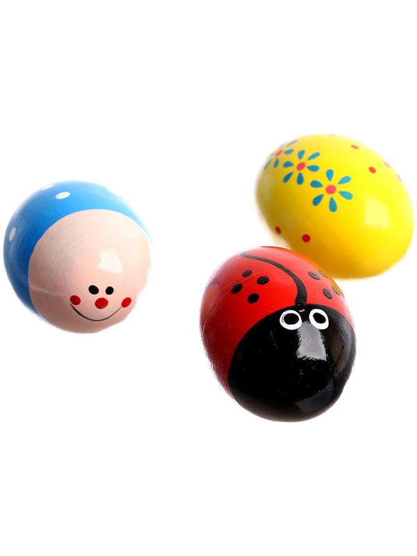 Маракас «Яйцо» 4,5×4,5×7 см МИКС