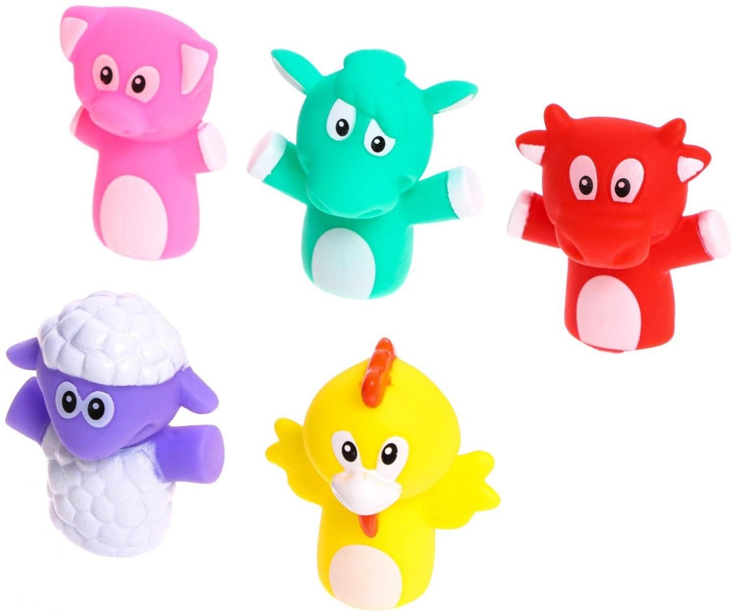 Набор пальчиковых игрушек «Милые зверята», по методике Монтессори