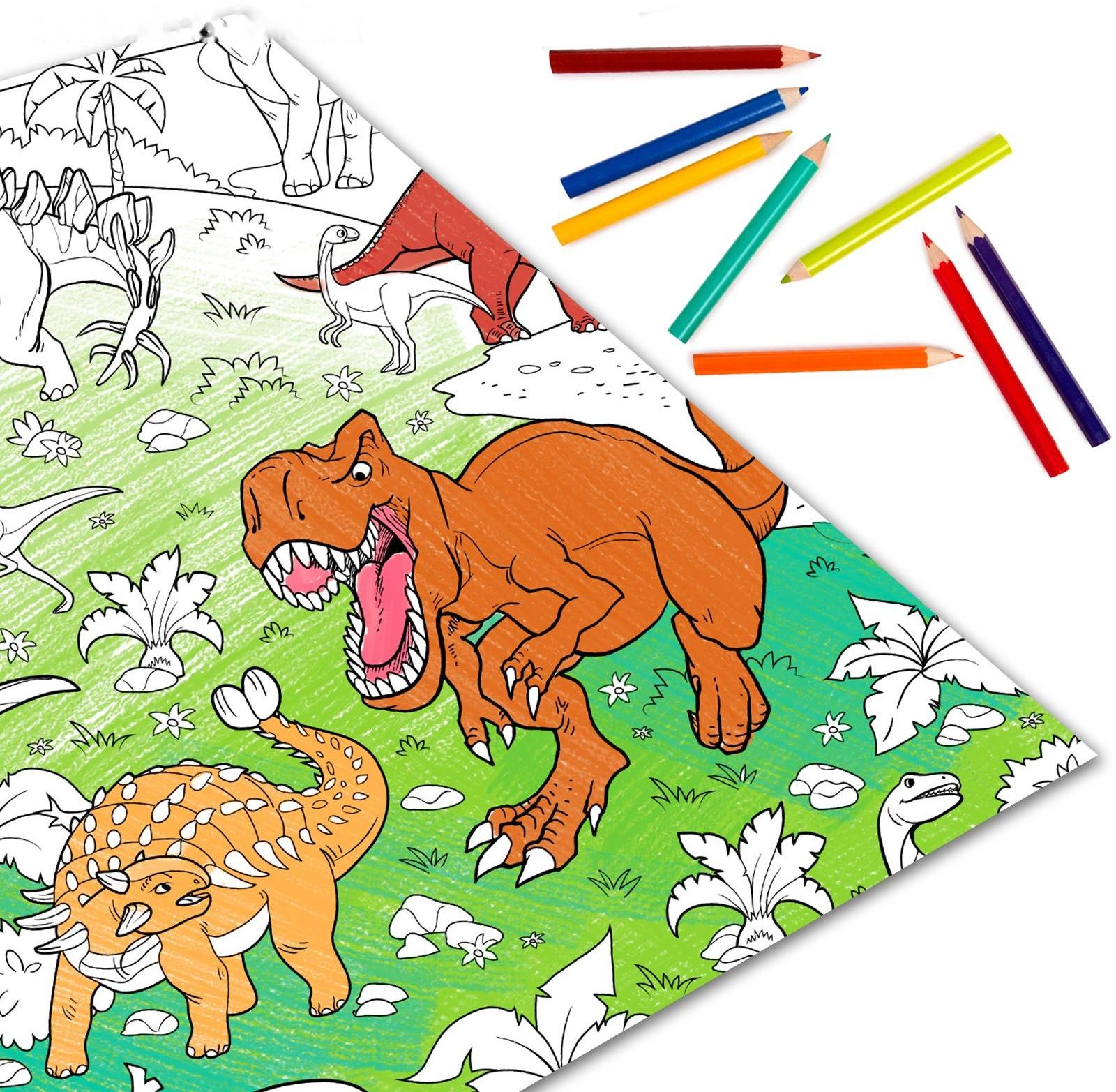 Раскраска гигант «Эра динозавров»