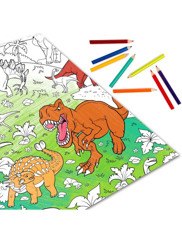 Раскраска гигант «Эра динозавров»