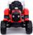 Электромобиль «Трактор», с прицепом, 2 мотора, цвет красный