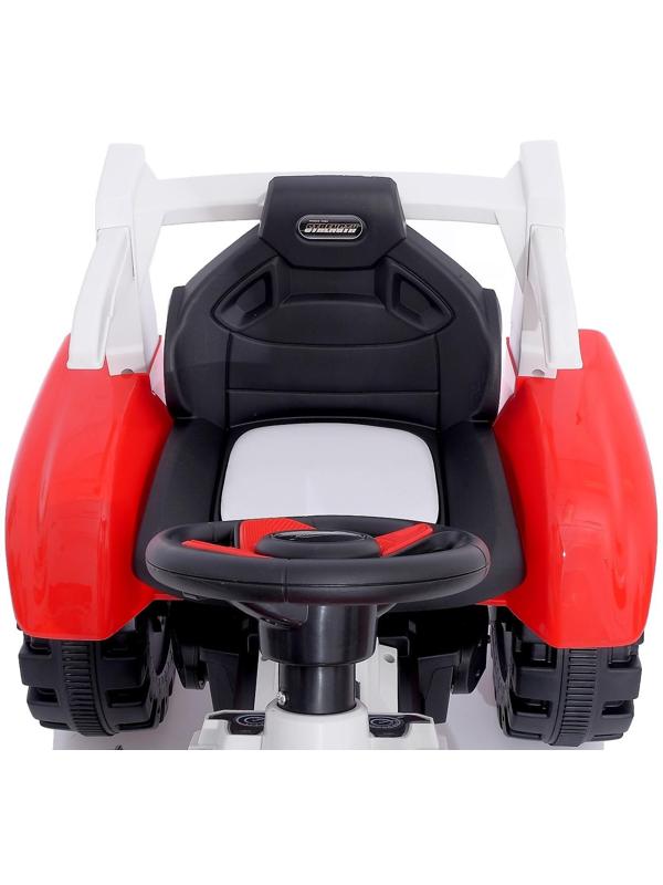 Электромобиль «Трактор», с прицепом, 2 мотора, цвет красный