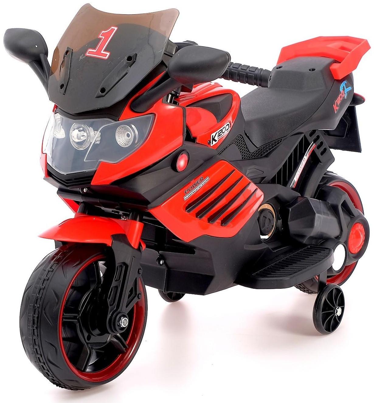 Детский электромобиль «Спортбайк», цвет красный