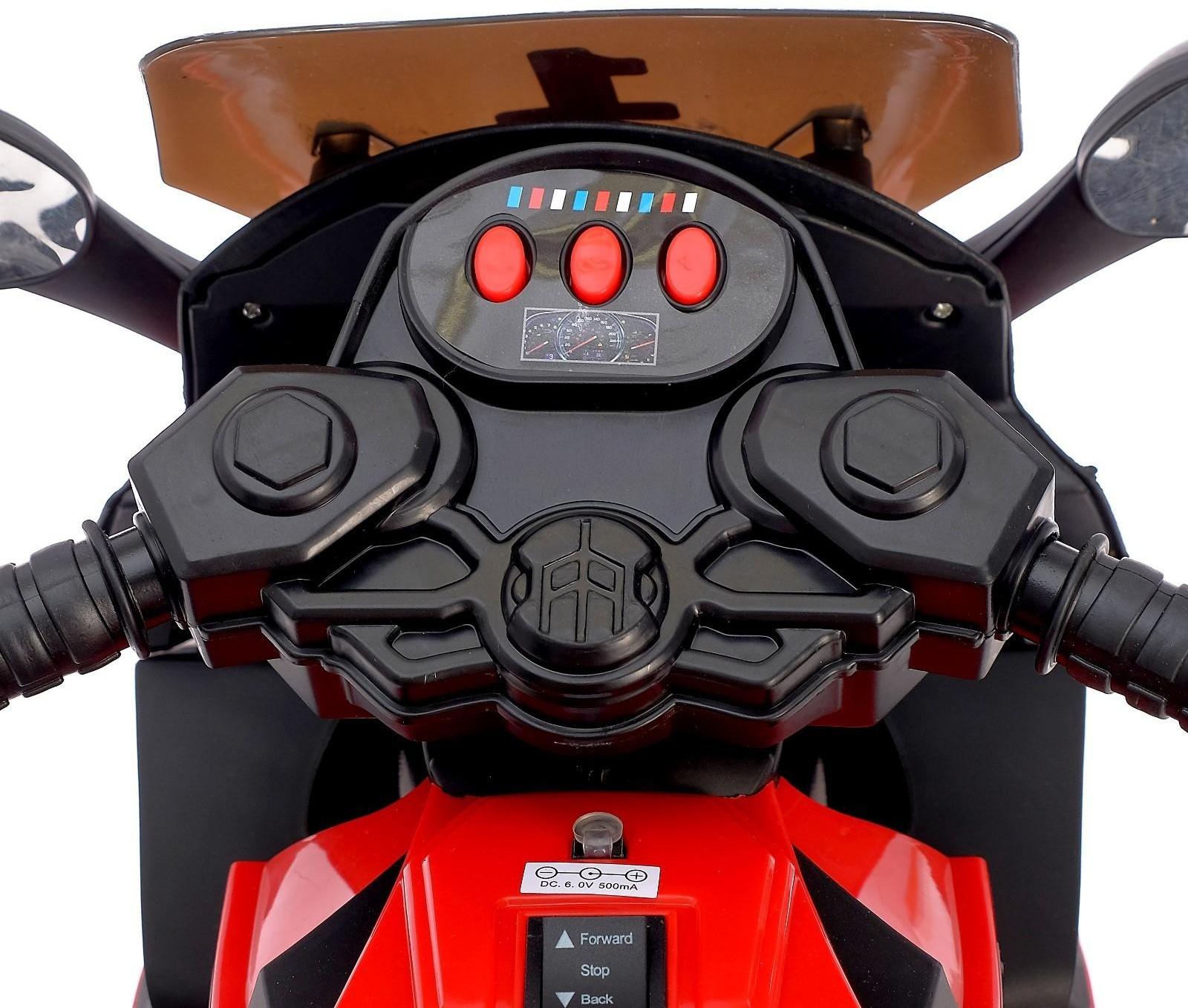 Детский электромобиль «Спортбайк», цвет красный