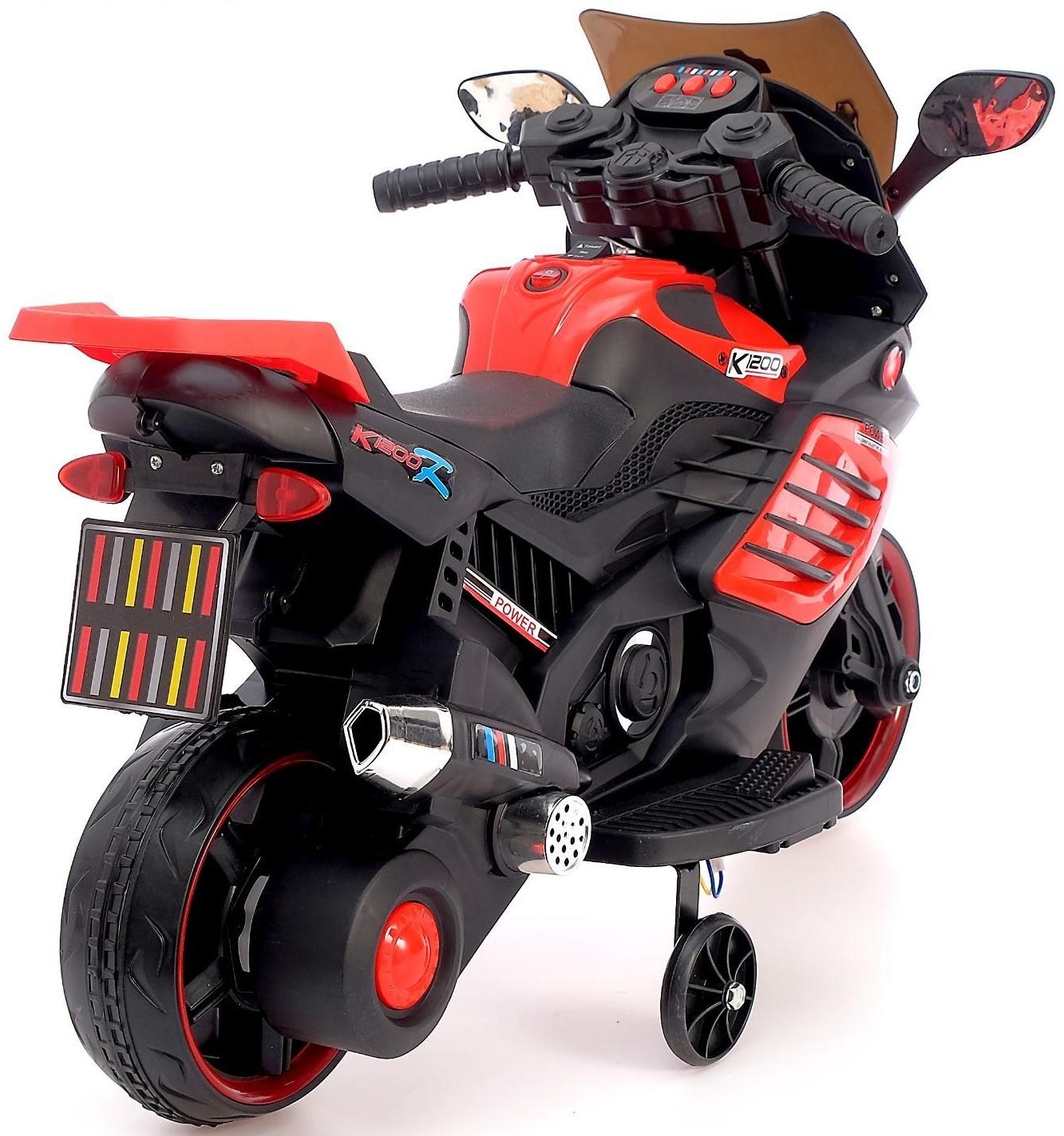 Детский электромобиль «Спортбайк», цвет красный