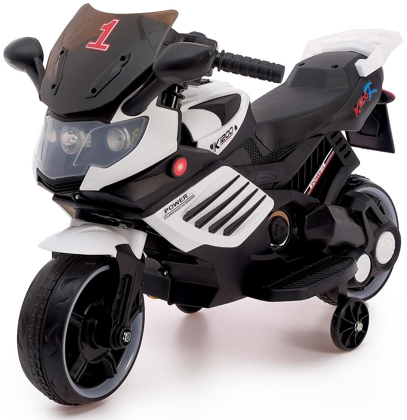 Электромобиль «Спортбайк», цвет белый