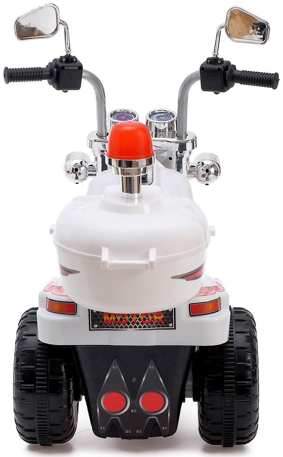 Детский электромобиль «Чоппер», цвет белый