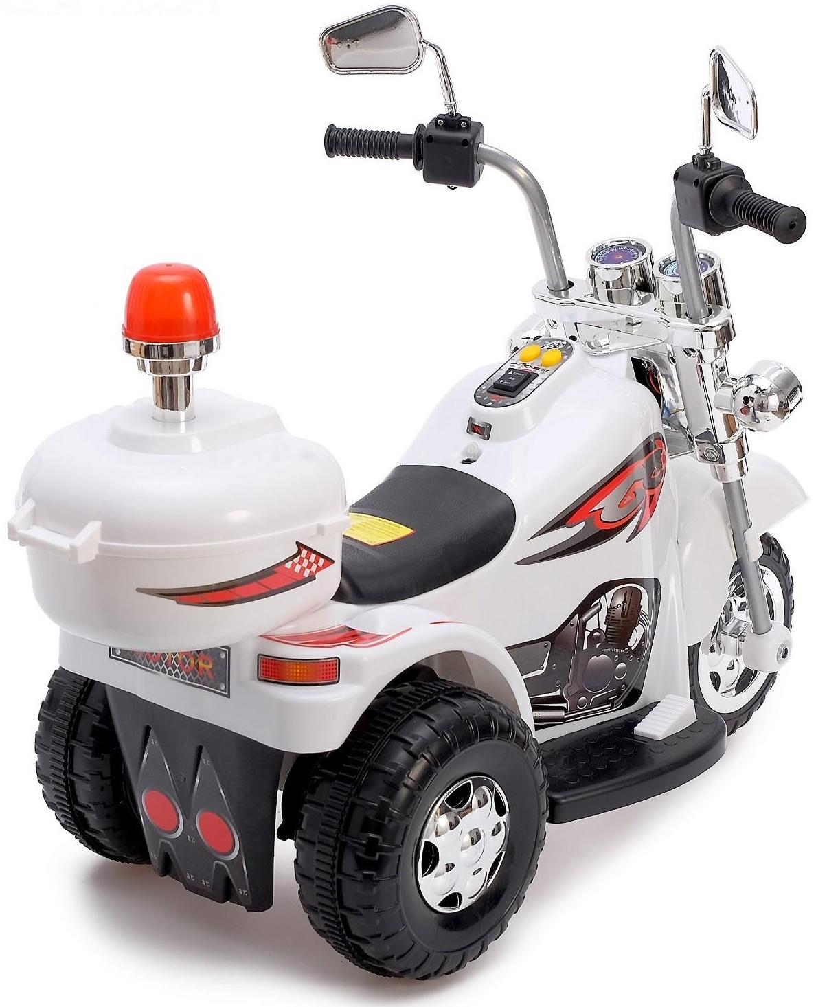 Детский электромобиль «Чоппер», цвет белый