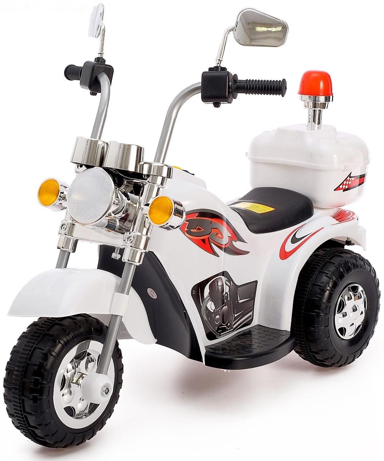 Детский электромобиль «Чоппер», цвет белый