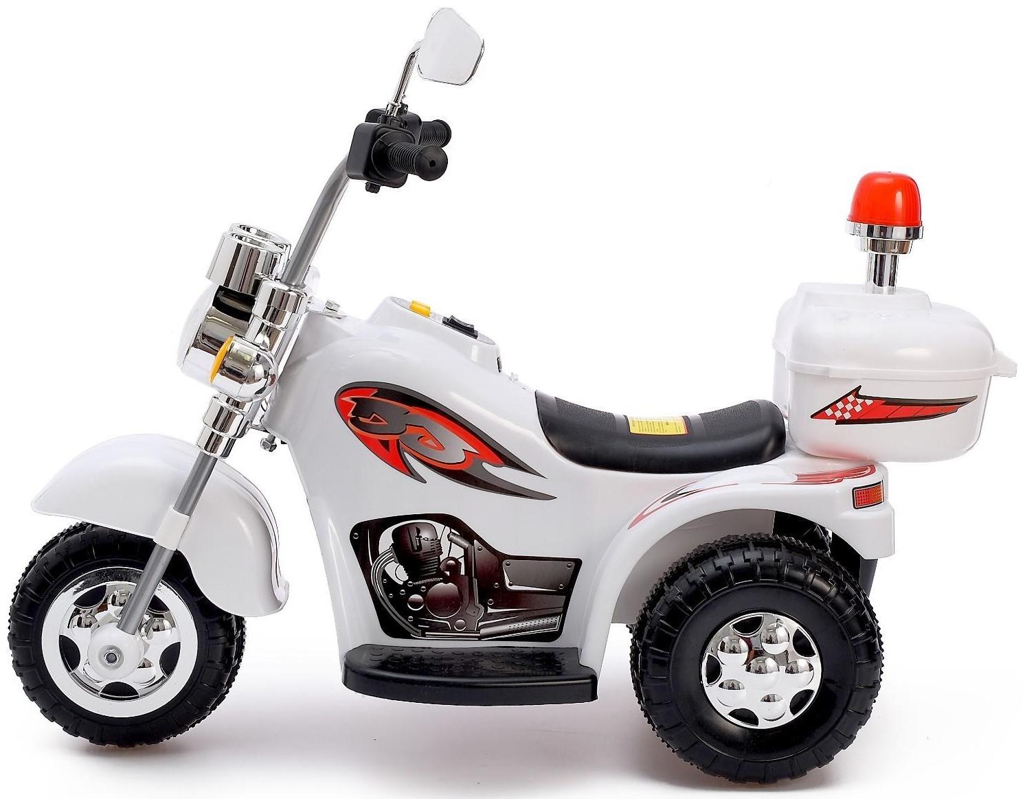 Детский электромобиль «Чоппер», цвет белый