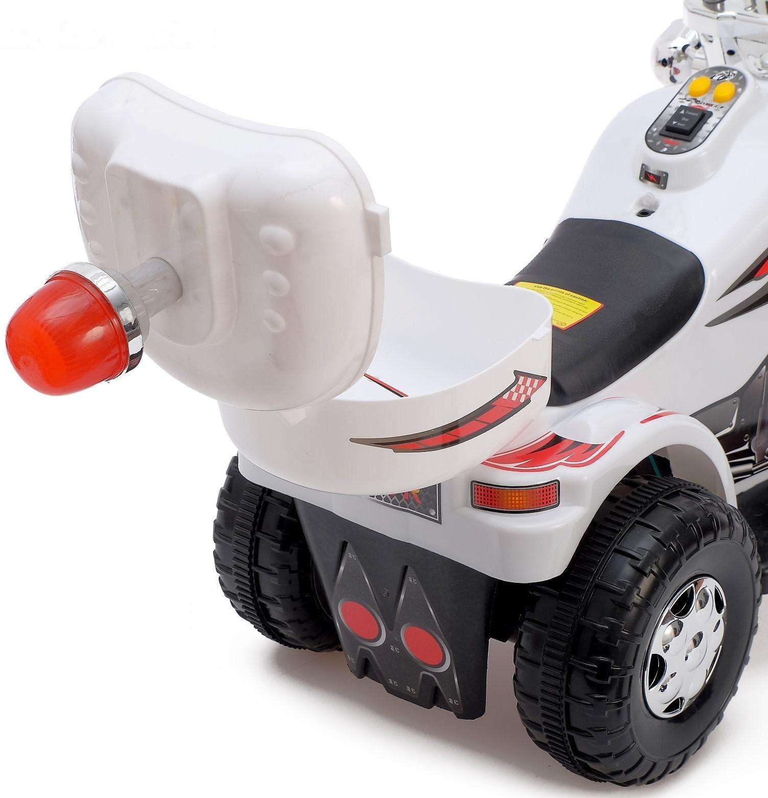 Детский электромобиль «Чоппер», цвет белый