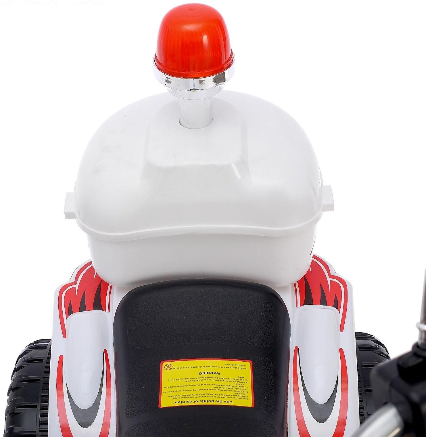 Детский электромобиль «Чоппер», цвет белый