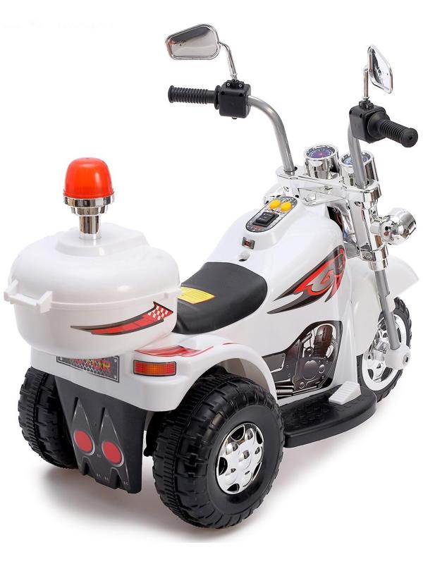 Детский электромобиль «Чоппер», цвет белый