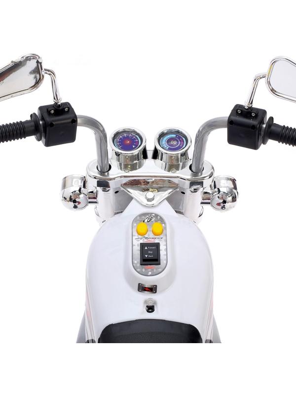 Детский электромобиль «Чоппер», цвет белый