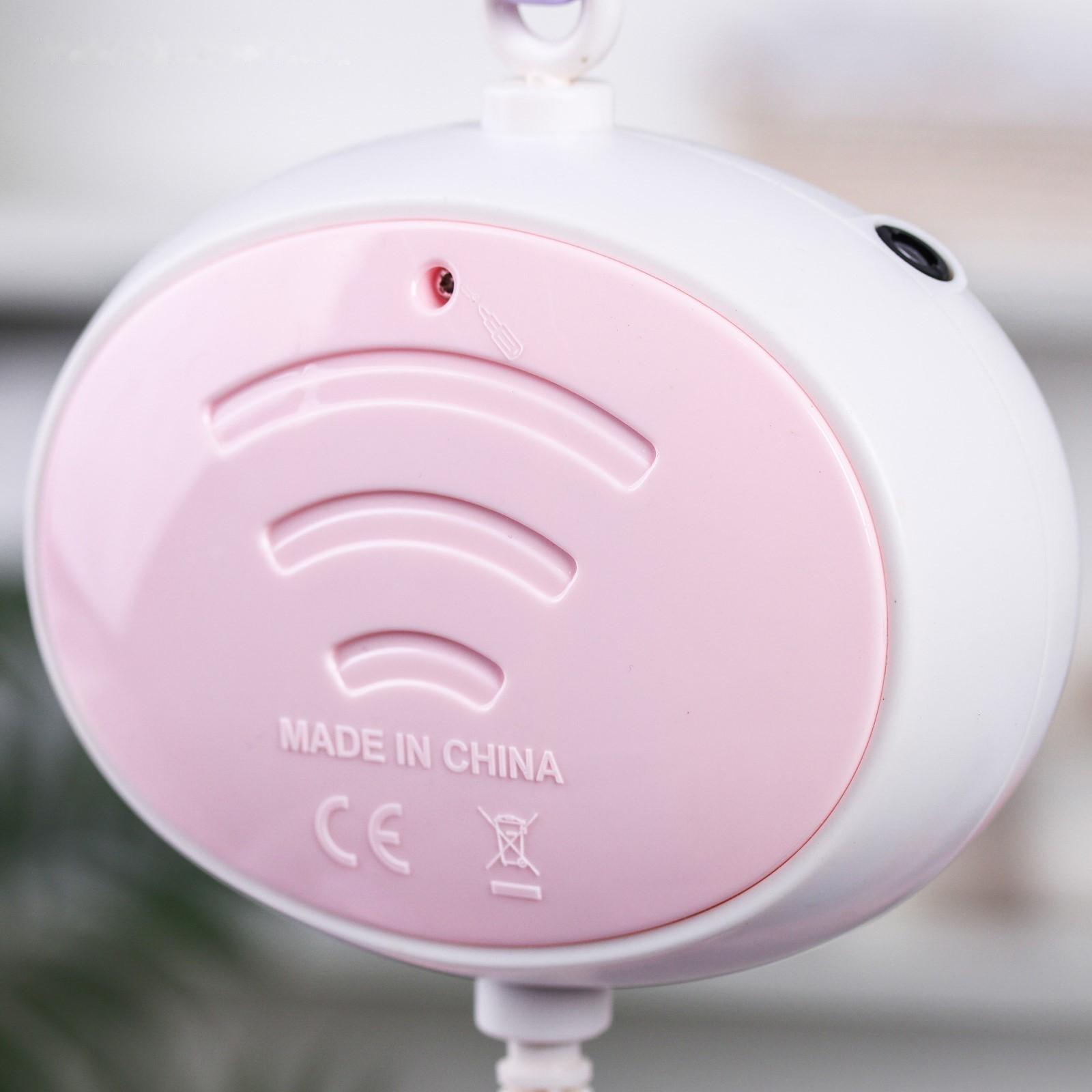 Мобиль музыкальный «Гриб. Мишка на луне», с проектором, цвет МИКС