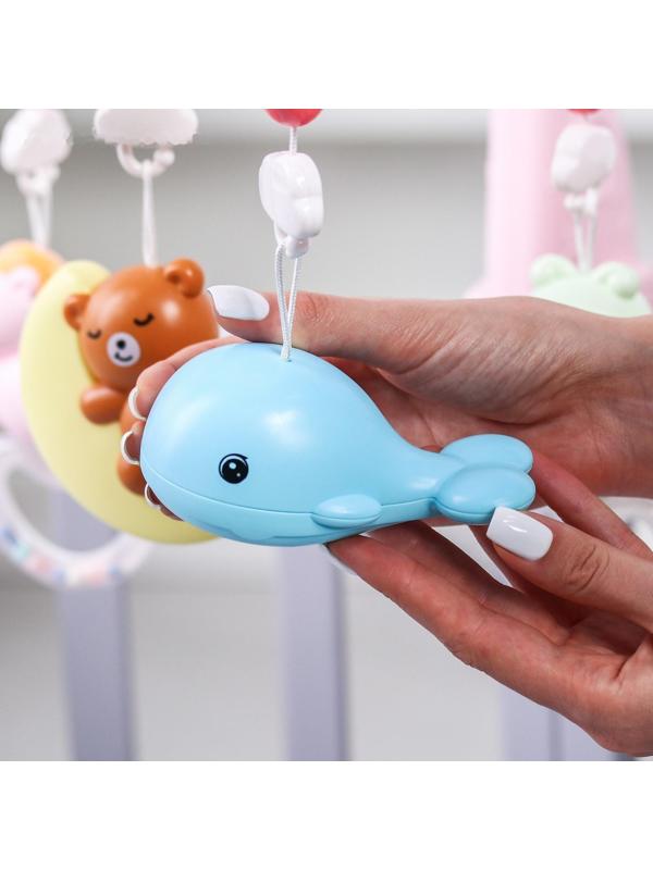 Мобиль музыкальный «Гриб. Мишка на луне», с проектором, цвет МИКС