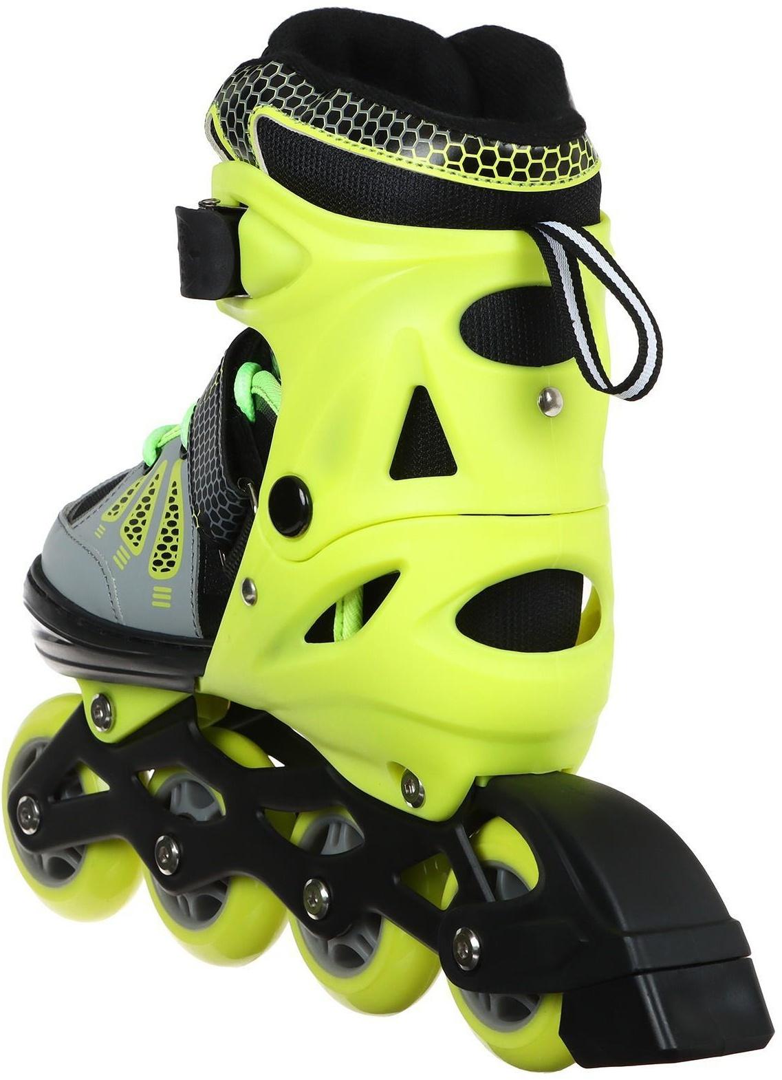 Роликовые коньки раздвижные, размер 38-41, колёса PU 70 мм, алюминиевая рама, ABEC 7