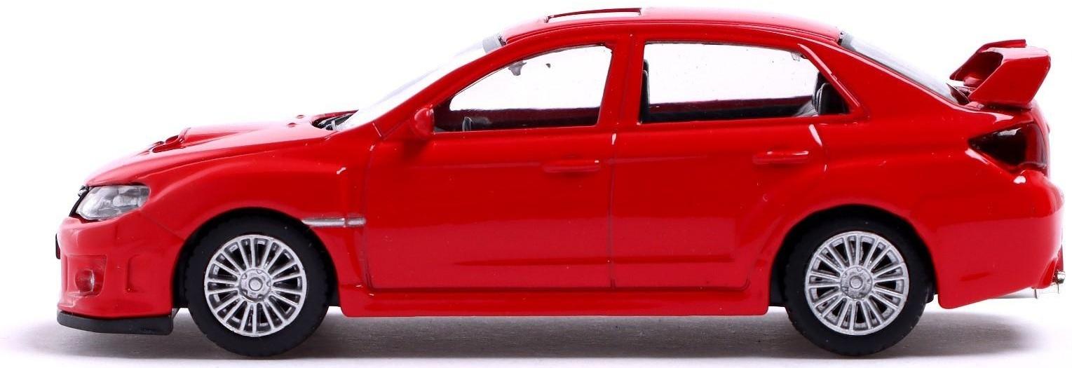 Машина металлическая SUBARU WRX STI, 1:43, цвет красный