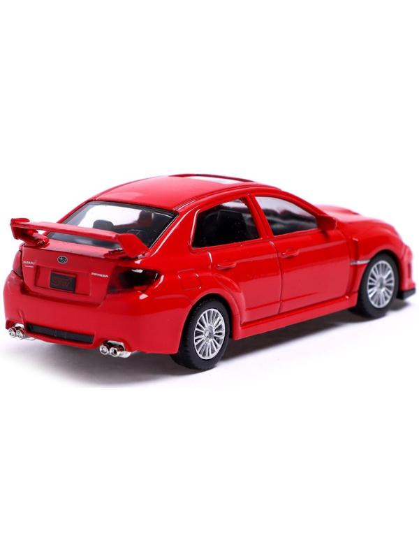 Машина металлическая SUBARU WRX STI, 1:43, цвет красный