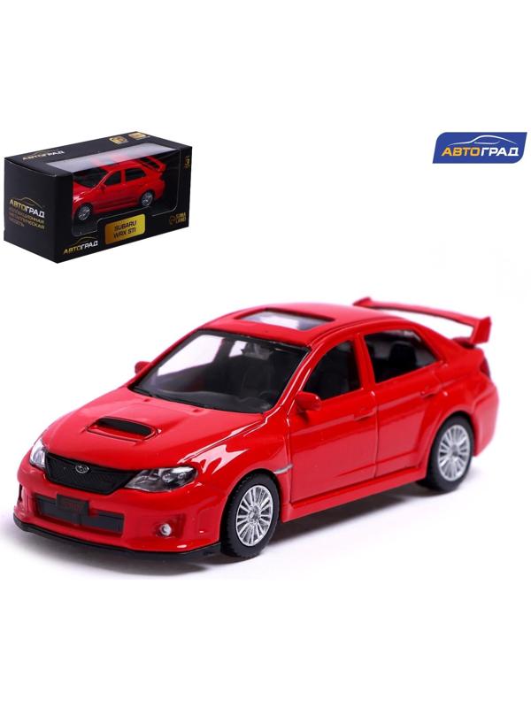 Машина металлическая SUBARU WRX STI, 1:43, цвет красный