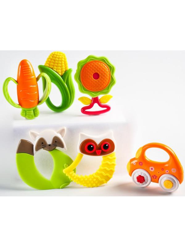 Набор погремушек - прорезывателей «Наш малыш», 6 шт, цвет МИКС