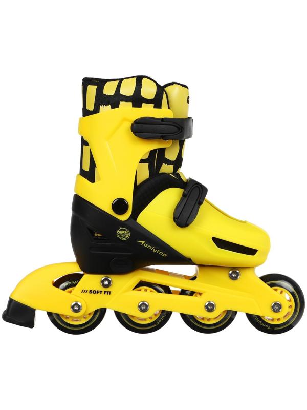 Набор ролики раздвижные + защита, размер 30-33, колёса PVC 64 мм, пластиковая рама