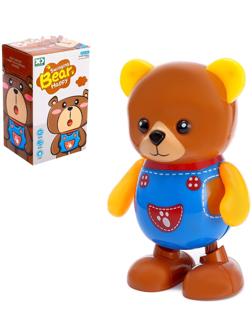 Игрушка «Счастливый медведь», работает от батареек, танцует, световые и звуковые эффекты