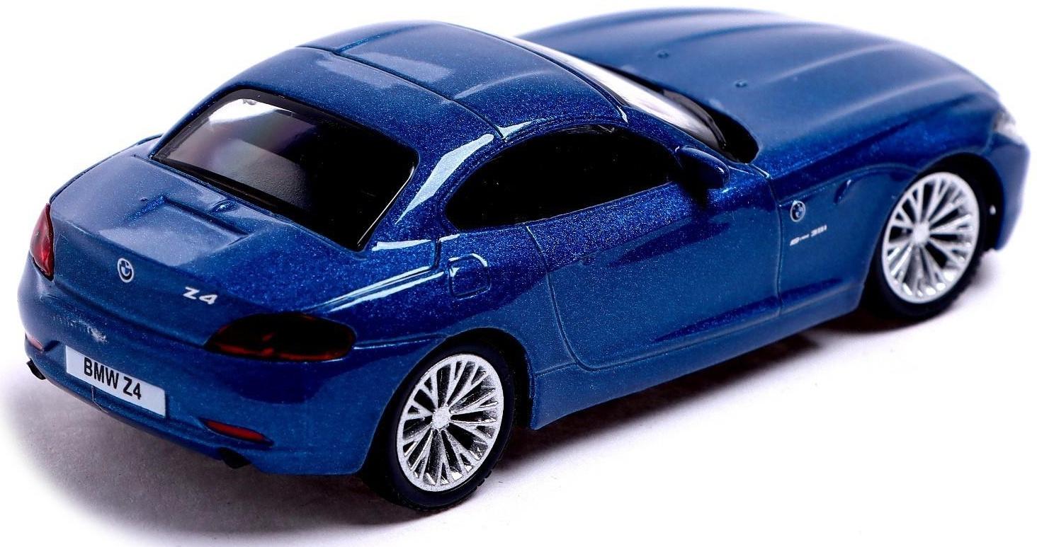 Машина металлическая BMW Z4, 1:43, цвет синий